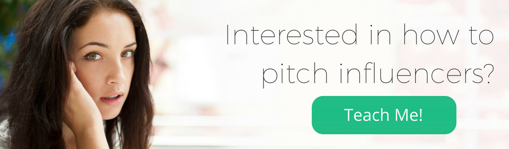 how to pitch influencers