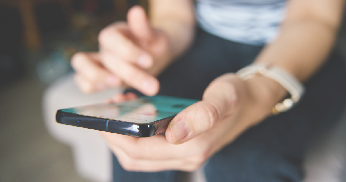 person holding a phone